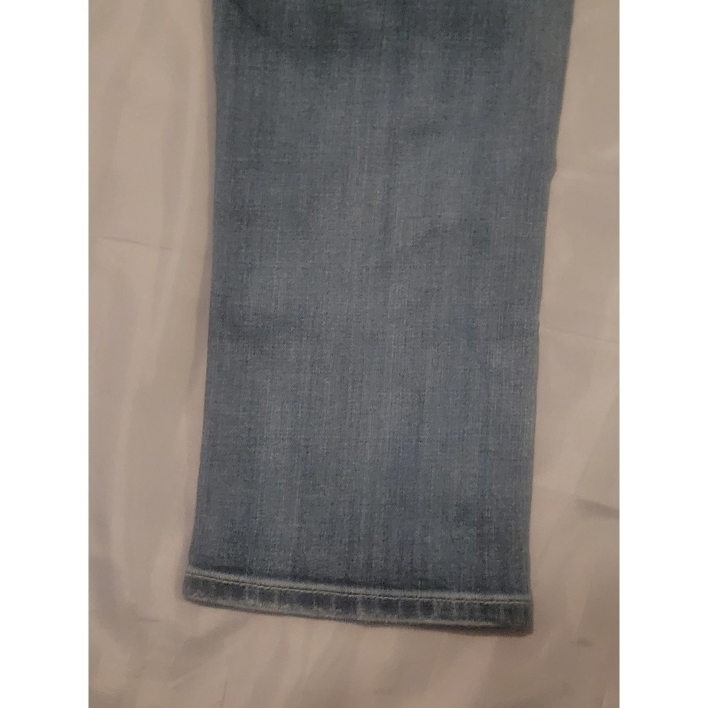 MISS ME Denim Women's 29 JE048C6‎ Crop Embroidered Thick Stitch Blue Jeans - Picture 12 of 15